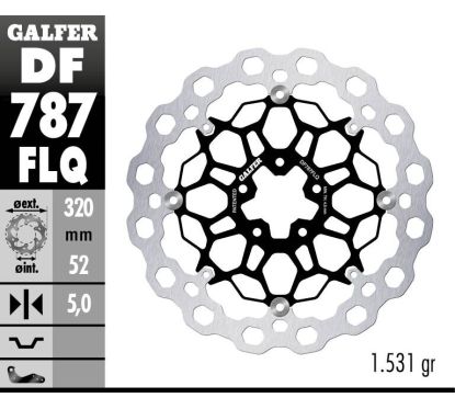 Disque de frein flottant Cubiq