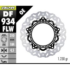 BRAKE DISC FLOAT WAVE FR