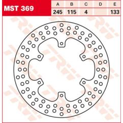 Disque de frein rond fixe 220-250 mm