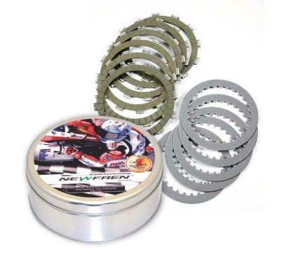 Kit disques garnis + lisses d'embrayage NEWFREN Standard