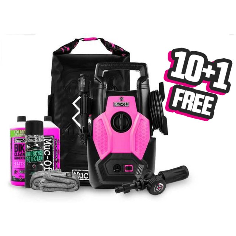 Kit nettoyeur haute-pression pour motos MUC-OFF - Lot de 10 + 1 gratuit Kit nettoyeur haute-pression pour motos MUC-OFF - Lot de 10 + 1 gratuit