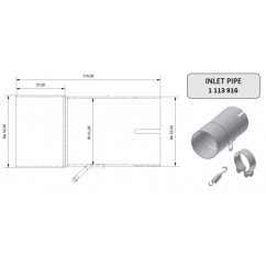 Tube de raccordement MIVV 55  51 mm