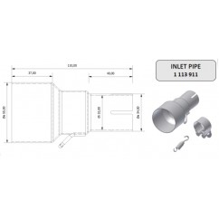 Tube de raccordement MIVV 55  32 mm