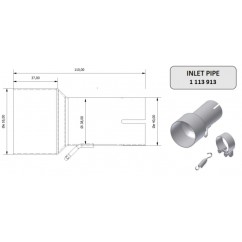 Tube de raccordement MIVV 55  38 mm