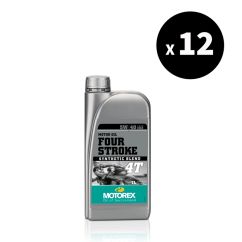 Huile moteur MOTOREX Four Stroke - 5W40 JASO MA2 - 1L (x12)