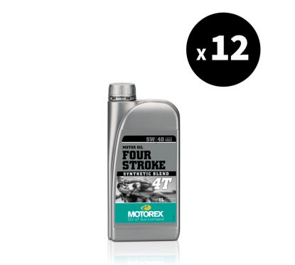 Huile moteur MOTOREX Four Stroke - 5W40 JASO MA2 - 1L (x12)