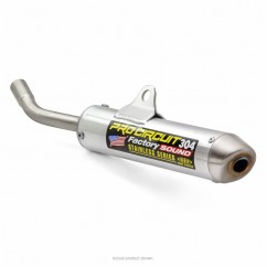 Silencieux PRO CIRCUIT 304 alu brossé/casquette inox Yamaha YZ85