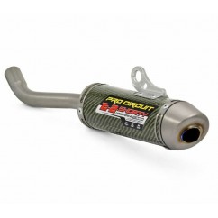 Silencieux PRO CIRCUIT Ti-2 Shorty carbone/casquette titane Yamaha YZ85