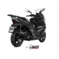 Silencieux MIVV Mover inox noir/casquette ABS noir Kymco Xciting 400I S