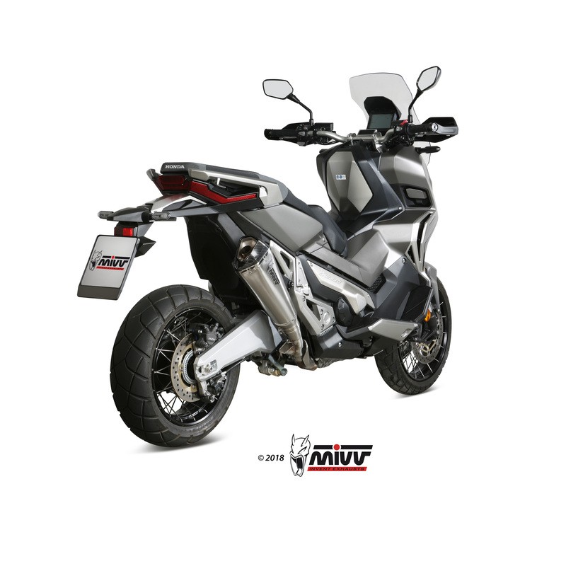 Silencieux MIVV Delta Race inox /casquette carbone Honda X-ADV 750