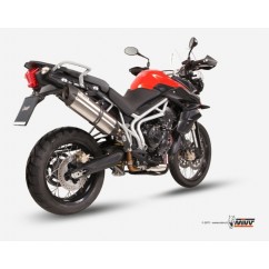 Silencieux MIVV Suono inox/casquette carbone Triumph Tiger 800