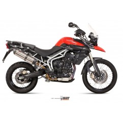 Silencieux MIVV Suono inox/casquette carbone Triumph Tiger 800