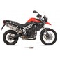 Silencieux MIVV Suono inox/casquette carbone Triumph Tiger 800