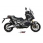 Silencieux MIVV Delta Race inox noir/casquette carbone Honda X-ADV 750