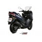 Silencieux MIVV Mover inox noir/casquette ABS noir Suzuki Burgman 400