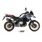 Silencieux MIVV Delta Race Steel Black/casquette carbone BMW F850GS