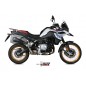 Silencieux MIVV Delta Race Steel Black/casquette carbone BMW F850GS