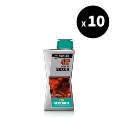 Huile moteur MOTOREX Boxer 4T - 5W40 JASO MA2 - 1L (x10)