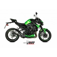 Silencieux MIVV MK3 inox/casquette inox Kawasaki Z900