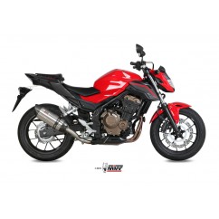 Silencieux MIVV Suono inox  casquette carbone Honda CB500F