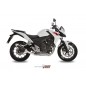 Silencieux MIVV GP inox brossé noir Honda CB500F/CB500X/CBR500R