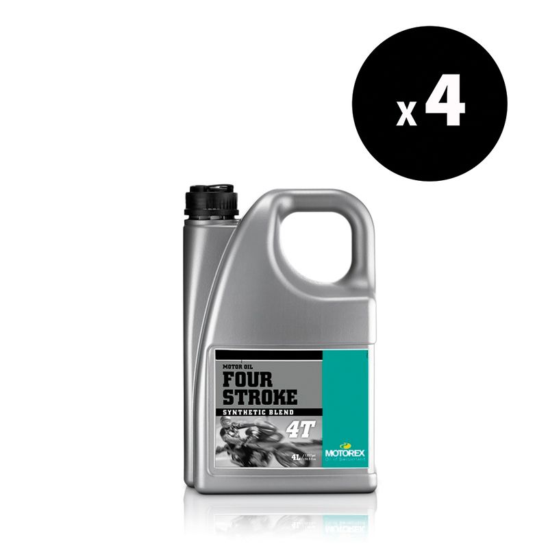 Huile moteur MOTOREX Four Stroke - 5W40 JASO MA2 - 4L (x4)