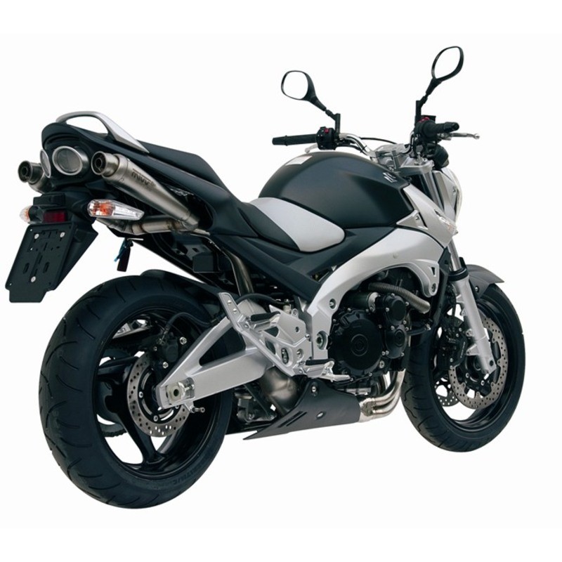 Silencieux double MIVV X-Cone inox Suzuki GSR600