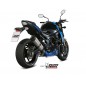 Silencieux MIVV Suono inox noir/casquette carbone Suzuki GSX-S750