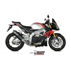 Silencieux MIVV Speed Edge inox noir/carbone - Aprilia Tuono V4 1100