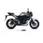 Silencieux MIVV GP inox noir casquette carbone Yamaha MT-03