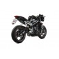 Silencieux MIVV Delta Race inox noir/carbone - Triumph Street Triple R/S/RS