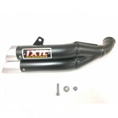 Silencieux IXIL Dual Hyperlow L3XB inox noir / alu - KTM Duke RC125 - XM3357XB