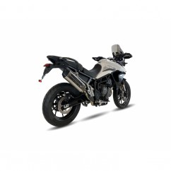 Silencieux IXIL MXT inox / alu noir - Triumph Tiger 900/GT/Rally - ET4066SS