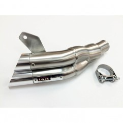 Silencieux IXIL Dual Hyperlow L2X inox / alu poli - Honda CB600F-S - XH6348V