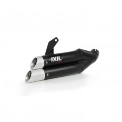 Silencieux IXIL Dual Hyperlow L3XB inox noir / alu - Honda CBR500R - XH6334XB