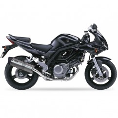 Silencieux IXIL Hexoval Xtrem inox / alu noir - Suzuki SV650S - OS8056VSE