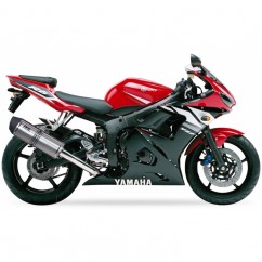 Silencieux IXIL Hexoval Xtrem inox / alu noir - Yamaha YZF600R-6 - OY9053VSE