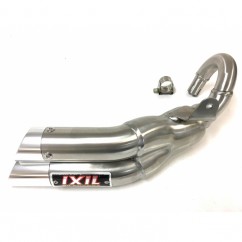 Silencieux IXIL Dual Hyperlow L2X inox / alu poli - Aprilia CR125 - XA0319V