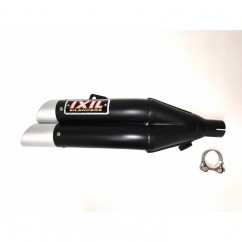 Silencieux IXIL Dual Hyperlow L3XB inox noir / alu - Honda NC750X/S - XH6362XB