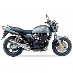 Silencieux IXIL Hexoval Xtrem inox / alu noir - Suzuki GSX750 Naked - OS8065VSE