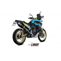 Silencieux MIVV Dakar Slip-On acier inoxydable noir - Yamaha Ténéré 700 19-22