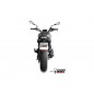 Silencieux MIVV X-M1 inox brossé noir/casquette inox - Benelli Leoncino 800