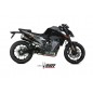 Silencieux MIVV Delta Race inox noir/casquette carbone KTM 790 Duke