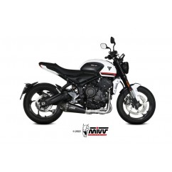 Ligne complète MIVV Delta Race Steel Black/carbone - Triumph Trident 660