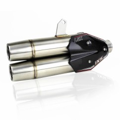 Ligne complète IXIL Dual Hyperlow XXL L5X inox poli - Kymco AK 550 - XK0350XS