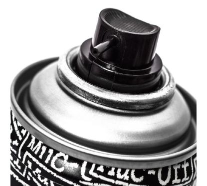 Lubrifiant chaîne MUC-OFF Dry PTFE Chain Lube - spray 400ml (x12)