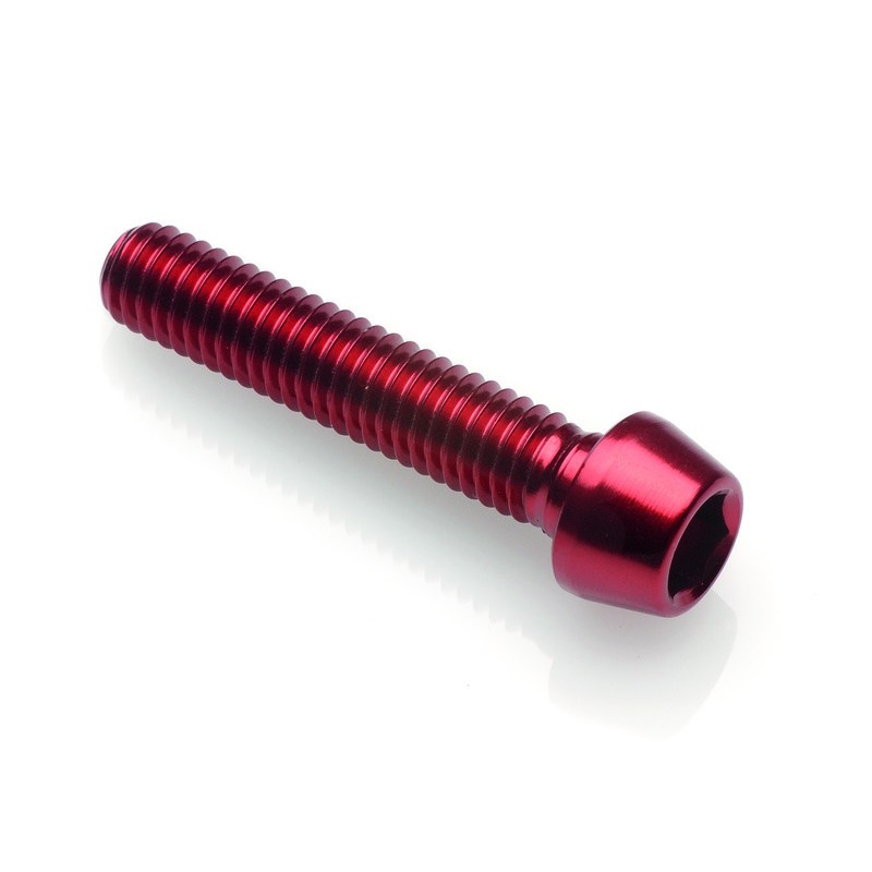 Vis BTR conique LIGHTECH M6 x 20 Ergal rouge