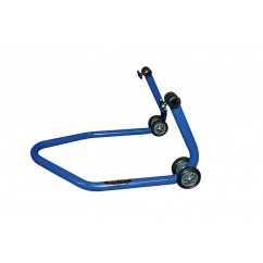 Béquille de stand arrière universelle BIKE LIFT bleu avec supports caoutchouc en "L"