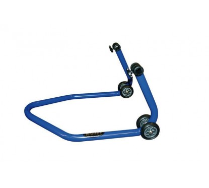 Béquille de stand arrière universelle BIKE LIFT bleu avec supports caoutchouc en "L"