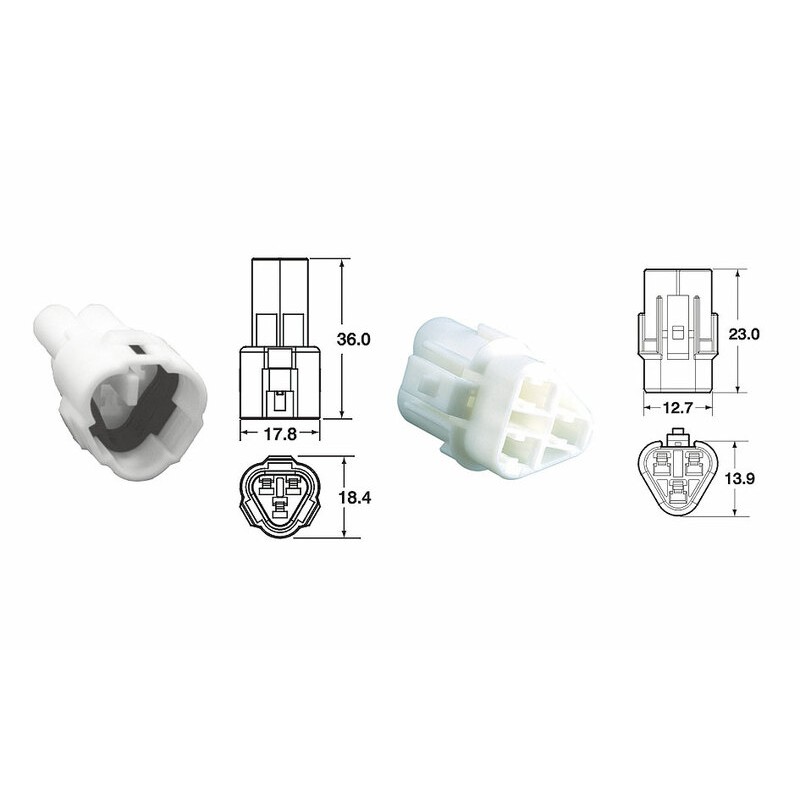 Jeu de connectiques 3 voies série 090 SMTO BIHR type origine Ø0,85mm²/1,25mm² - 5 jeux complets